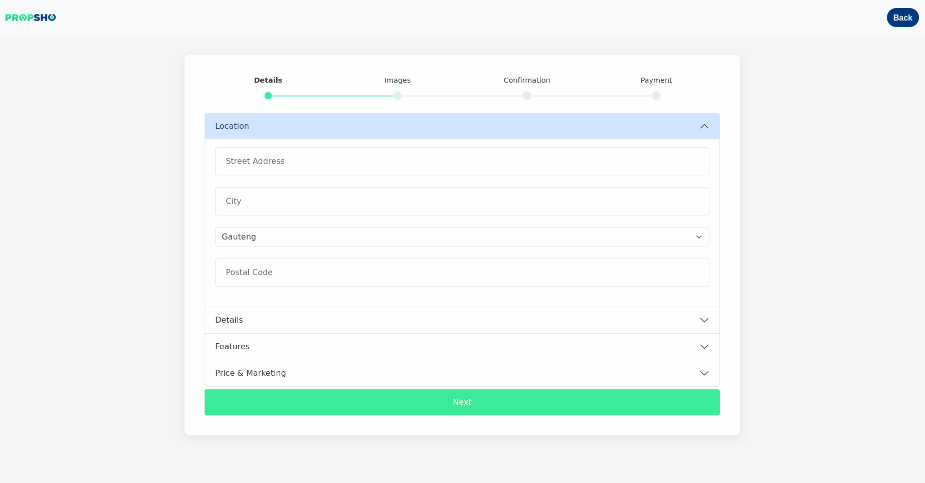 Contact Agent on Propsho